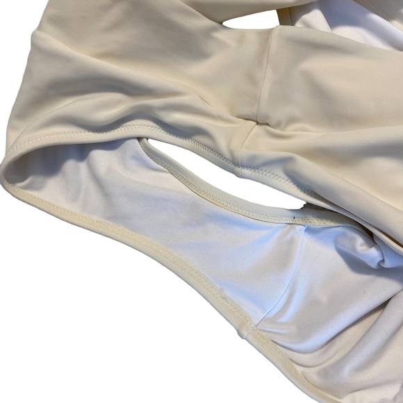 3/$12 High Waist Cream White Bikini Bottoms - Picture 8 of 9